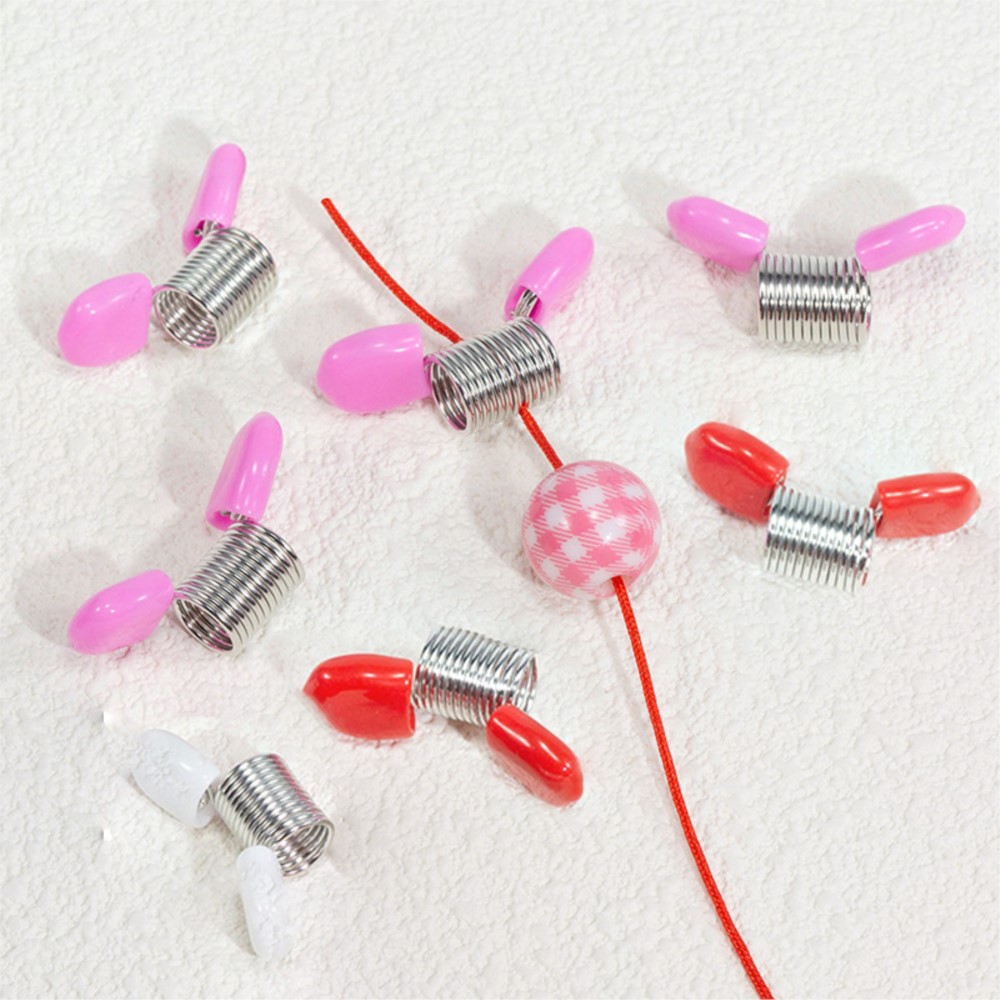 Jewelry Making Beginners - 5개 스프링 비드 클램프, 창의적인 와이어