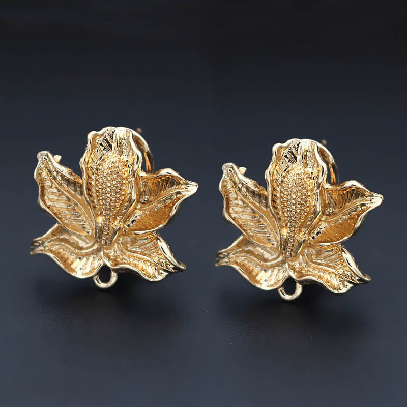 Jewelry Making Dubai - 10쌍 클립 귀걸이 포스트, 루프 행거,