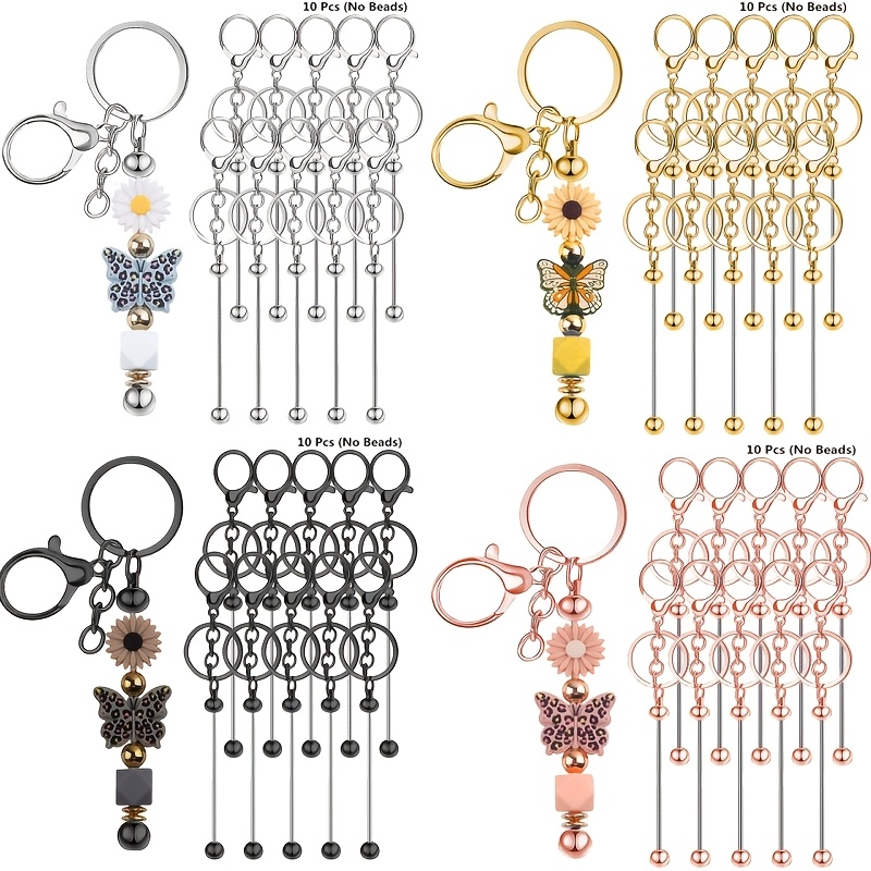 Jewelry Making Beginners - 10개 DIY 독특한 비즈 키체인 만들기