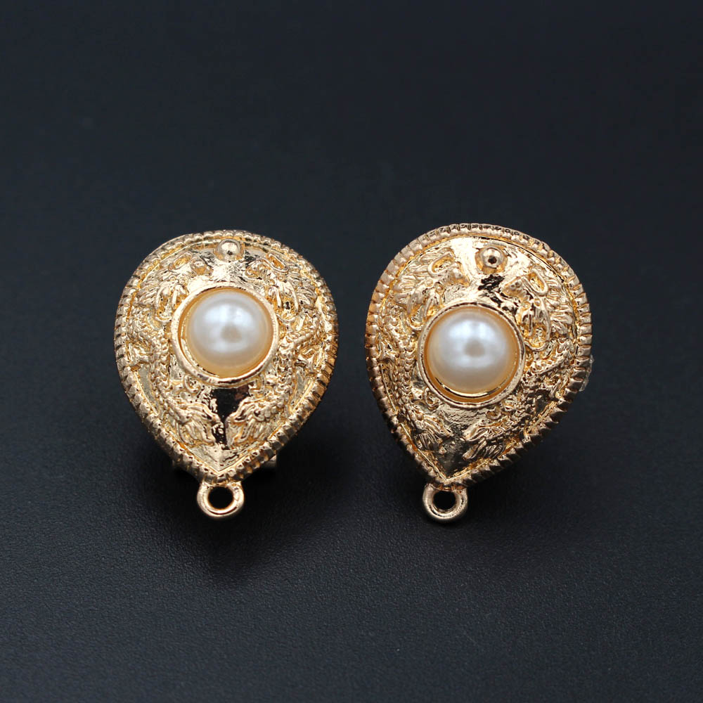 10 쌍 스터드 클립 귀걸이 포스트 드롭베이스 루프 행 - Jewelry Making Dubai 리뷰 및 가격
