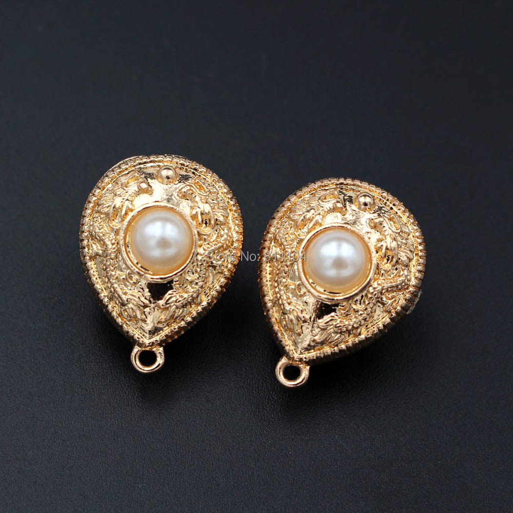 10 쌍 스터드 클립 귀걸이 포스트 드롭베이스 루프 행 - Jewelry Making Dubai 리뷰 및 가격