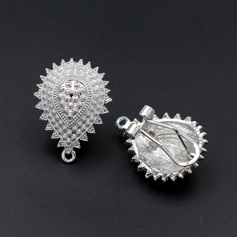 10쌍 귀걸이 포스트, 루프형 행거 드롭 모양 베이스  - Jewelry Making Dubai 리뷰 및 가격
