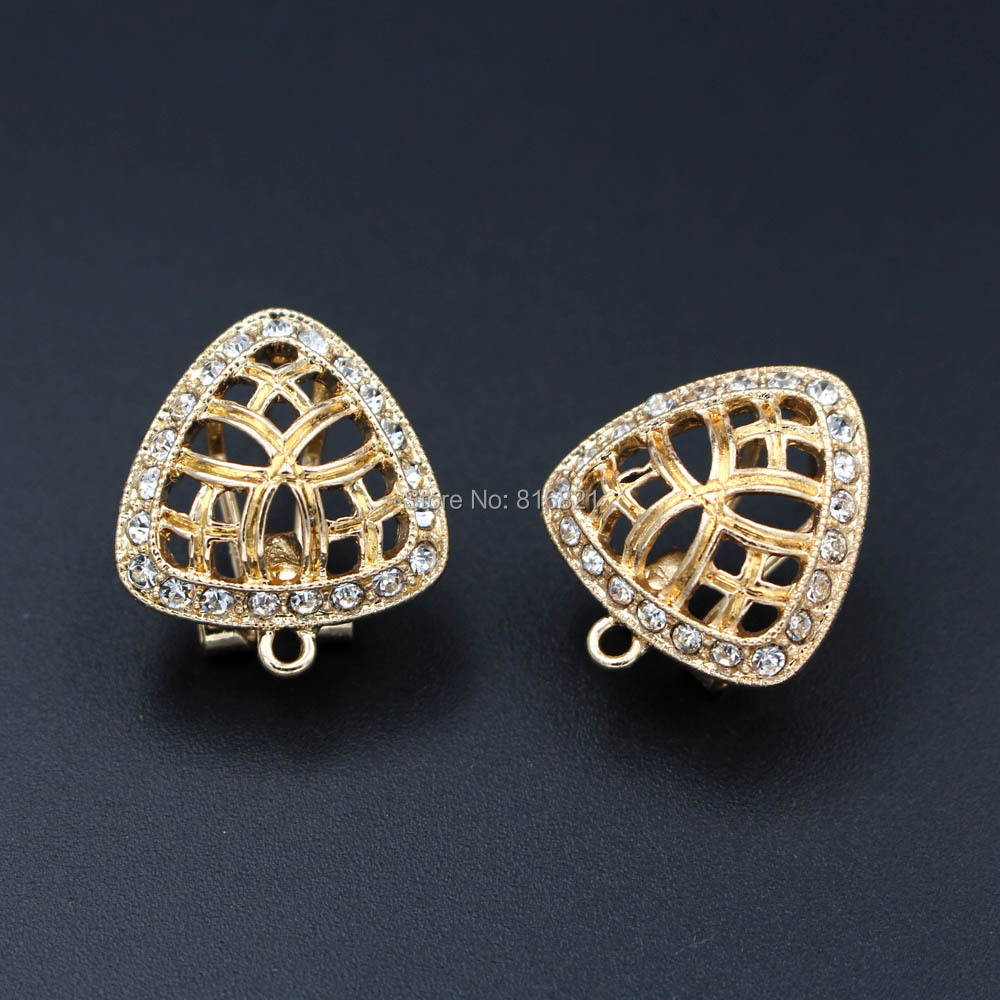 10쌍 귀걸이 포스트(루프형 걸이 포함) CZ 필리그리 - Jewelry Making Dubai 리뷰 및 가격
