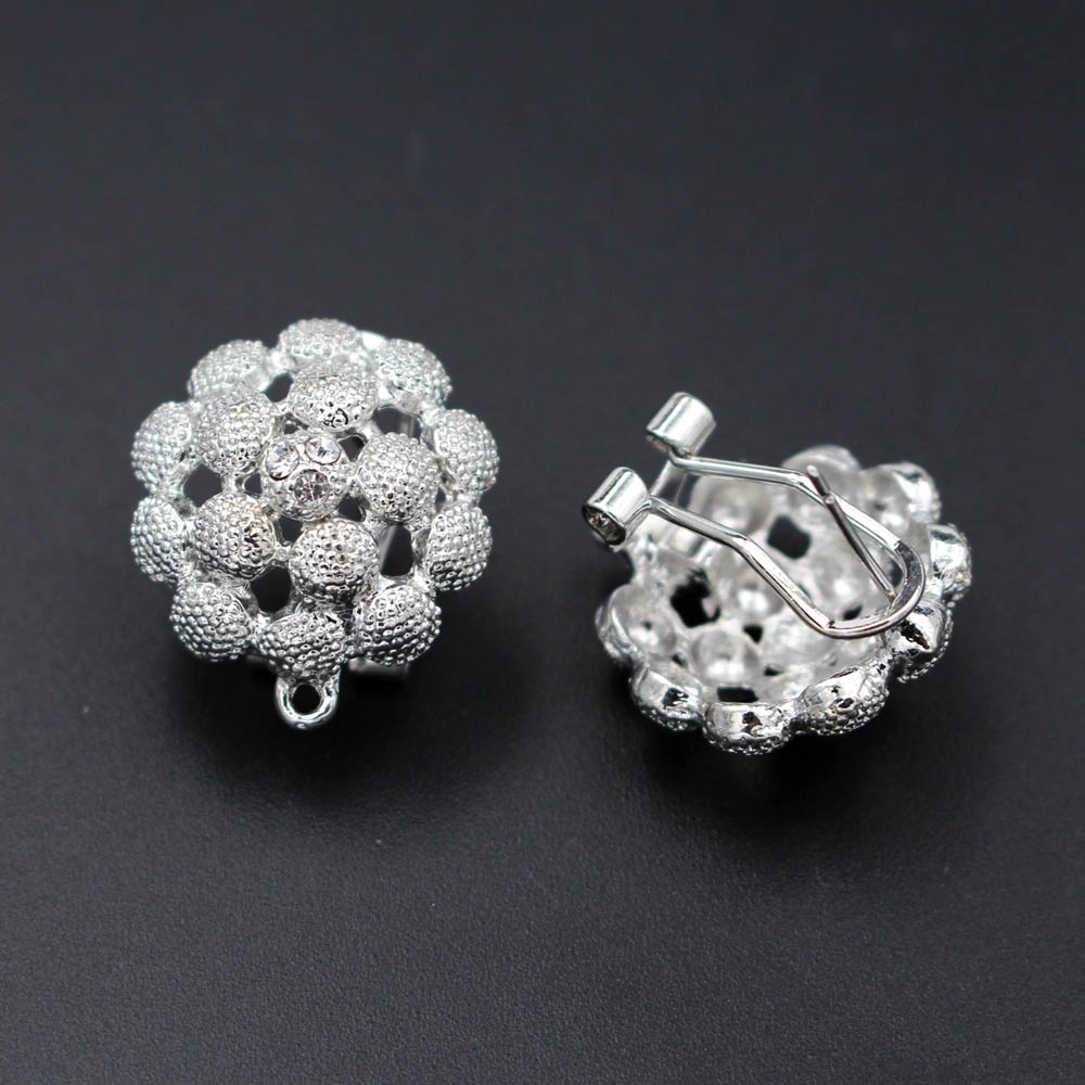 10쌍 인도 귀걸이 포스트, 루프 행거가 있는 큐빅 지 - Jewelry Making Dubai 리뷰 및 가격
