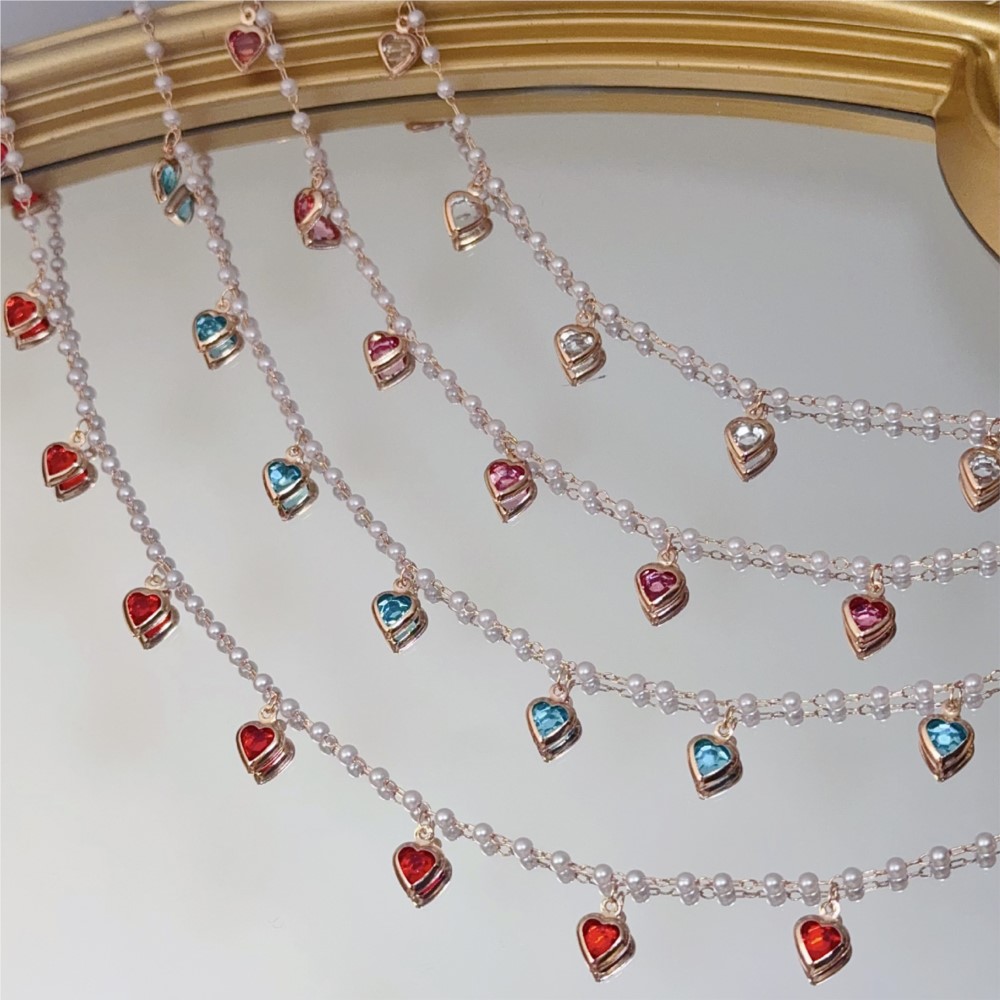 0.5미터/1미터 핑크 크리스탈 하트 황동 체인 (쥬얼 - Jewelry Making Beginners 리뷰 및 가격