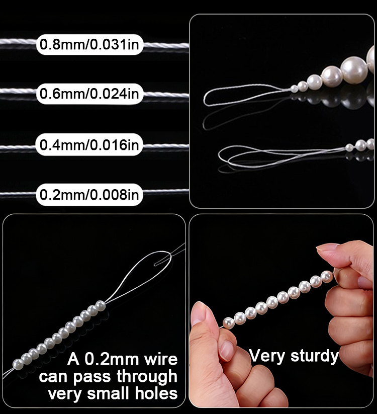 0.2/0.4/0.6/0.8mm 강력한 탄성 크리스탈  - Jewelry Making Beginners 리뷰 및 가격
