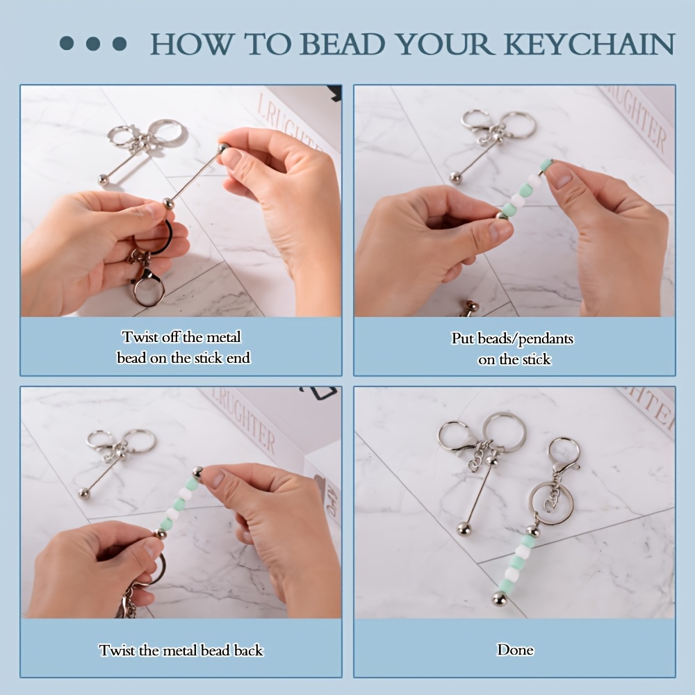 10개 DIY 독특한 비즈 키체인 만들기 키트 수공예  - Jewelry Making Beginners 리뷰 및 가격