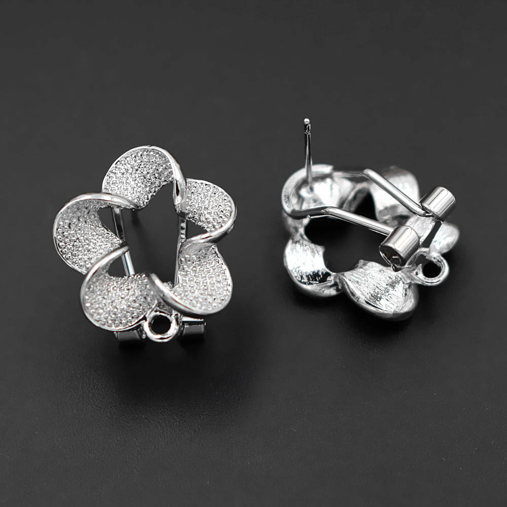 10쌍 필리그리 플라워 귀걸이 포스트형 루프 행거 DI - Jewelry Making Dubai 리뷰 및 가격