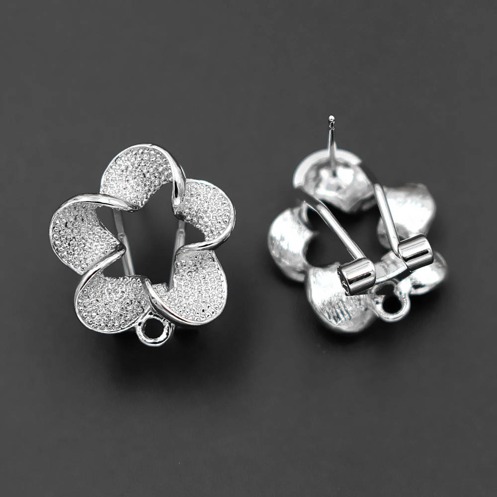 10쌍 필리그리 플라워 귀걸이 포스트형 루프 행거 DI - Jewelry Making Dubai 리뷰 및 가격
