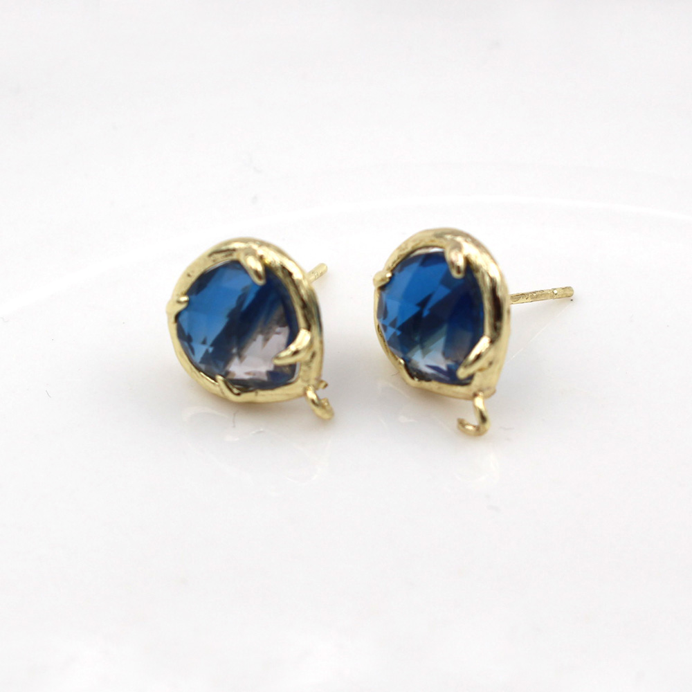 10쌍 하트 모양 블루 레드 크리스탈 프롱 스터드 귀걸 - Jewelry Making Dubai 리뷰 및 가격